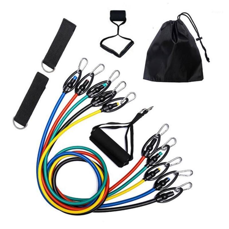 

11pcs Pull Rope Tube Resistance Bands Set Fitness Elastic Rubber Band Training Workout Expander Yoga Band Gym Fitness Equipment1