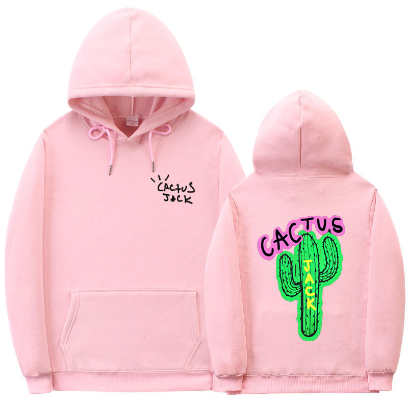 

Luxury Men Travis Scott Cactus Jack Screw Thread Cuff Hoodie Man Woman Streetwear Tracksuit ASTROWORLD Jogging Hoodies One Piece, Black