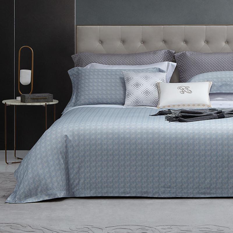 

Bedding Sets Light Blue 4Pcs Bed Linen Euro Reactive Printing Sheetts Set Duvet Cover Double Quilt Pillowcase