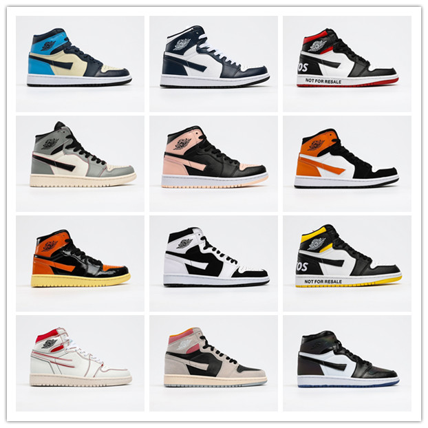 

Jumpman 1 Mid Chicago Toe Mens Basketball Shoes Obsidian ASG UNC Royal Blue Court Purple Game Royal Twist Varsity Retroes 1s Sports Shoes