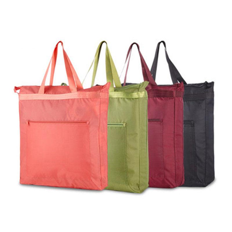 

Shopping Bags Portable Large Foldable Bag Woman Waterproof Oxford Bolsas De Tela Lady Shopper Tote Bolsa Compra Black