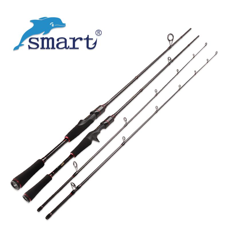 

Boat Fishing Rods Smart Lure Rod 1.8m 2.1m 2 Section Carbon Spinning Baitcasting 7-25g M Power Pole Vara De Pesca Peche