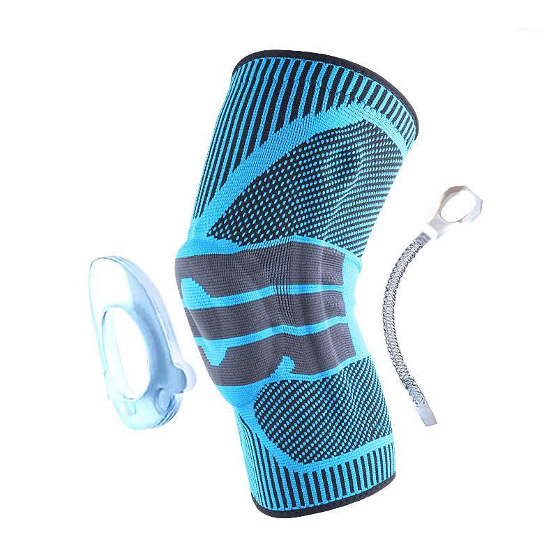

Elbow & Knee Pads 1 Pcs Silicone Spring Full Brace Strap Patella Medial Support Strong Meniscus Compression Protection Sport Running #ED1, Grey