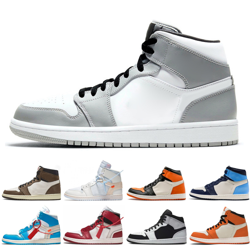 

1 Basketball shoes OG High 1S Running UNC Hyper Royal Homage To Home University Blue Men Sport Designer Sneakers Trainers 36-48 zz, Color 2