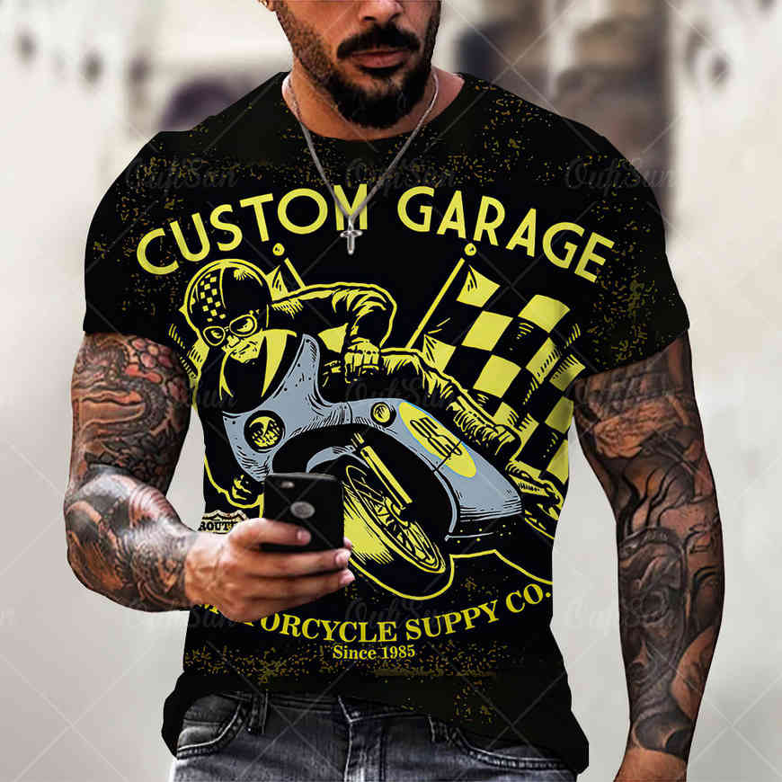 

short sved men's 3d t-shirt casual 3d digital printing collarls casual couple clothing breathable discount buqz, White;black