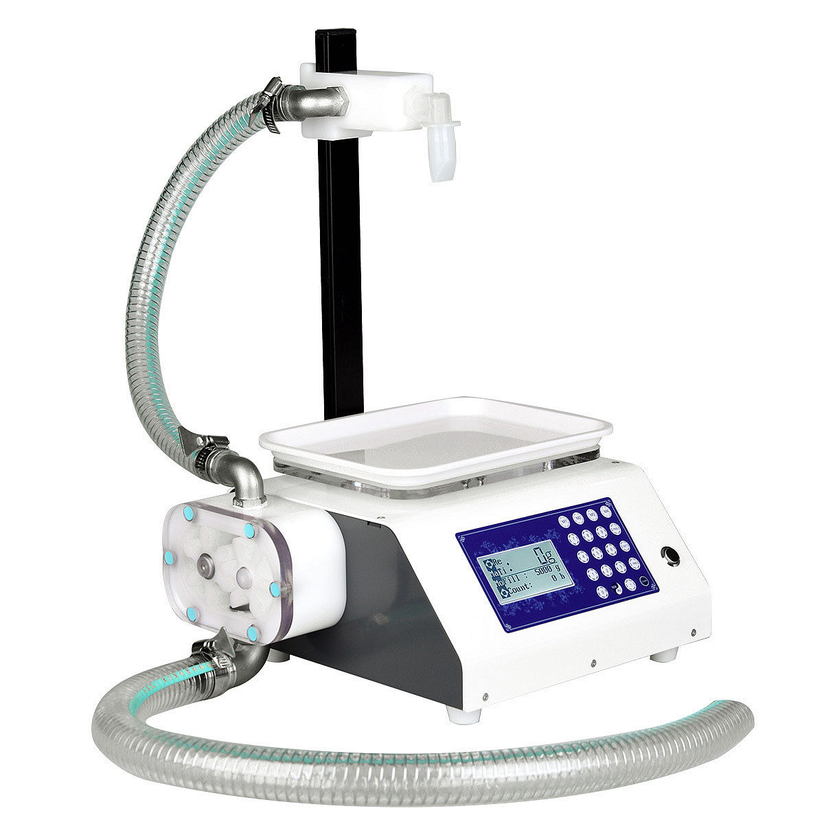 

Smart Honey Filling Machine Food Grade Automatic and Manual Weighing Paste Honey Filling Machine Peristaltic Pump Viscous2633