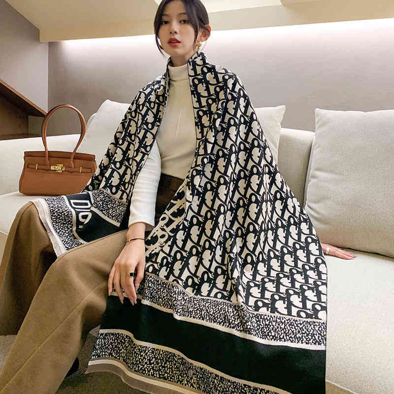 

70% OFF Design scarf New Korean double-sided Fashion Scarf female outside shawl dual-purpose long versatile Bib autumn and