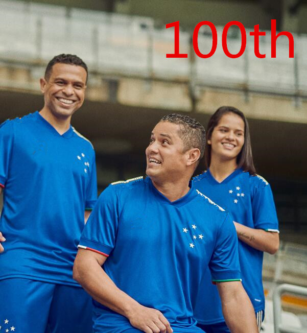 

2021 2022 Camisa Cruzeiro Centenary Home soccer jerseys 100th anniversary dede Léo . Moreno Pottker Manoel 100 anos football uniforms 21 22