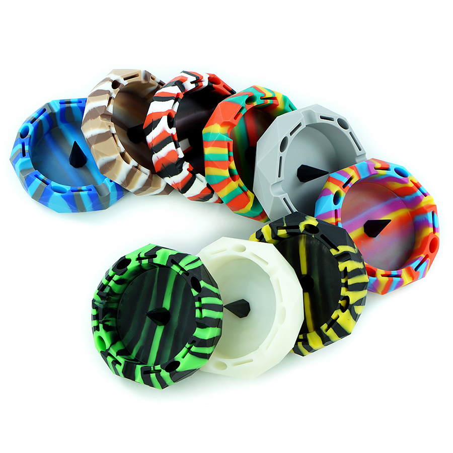 

unbreakable ashtray silicone portable anti-scalding container ash holder Smoking Accessories Smokeless Ashtrays