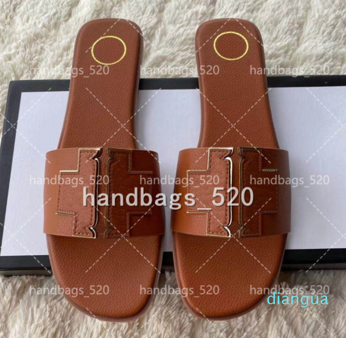 

Women Luxury Desinger Slippers Fashion Sandals Flip Flops Brand Shoe Ladie Black White PU Leather Shoes without Box --0, Customize