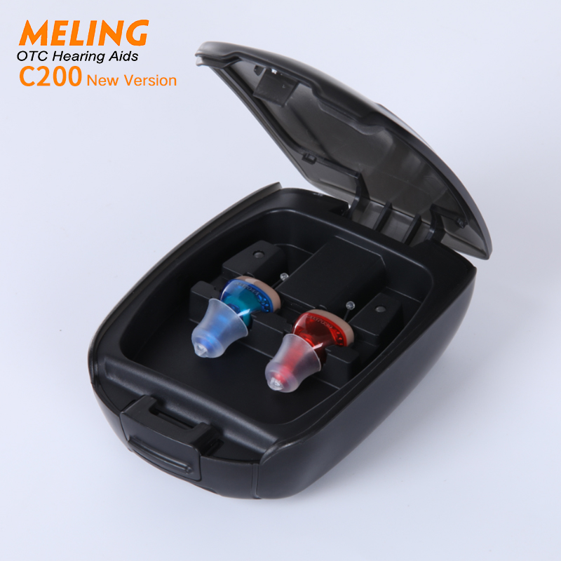 C200 Melinghearing Rechargeable Digital Wireless Hearing Aids Mini ITC Sound Amplifier PortableScouts-image-734324222