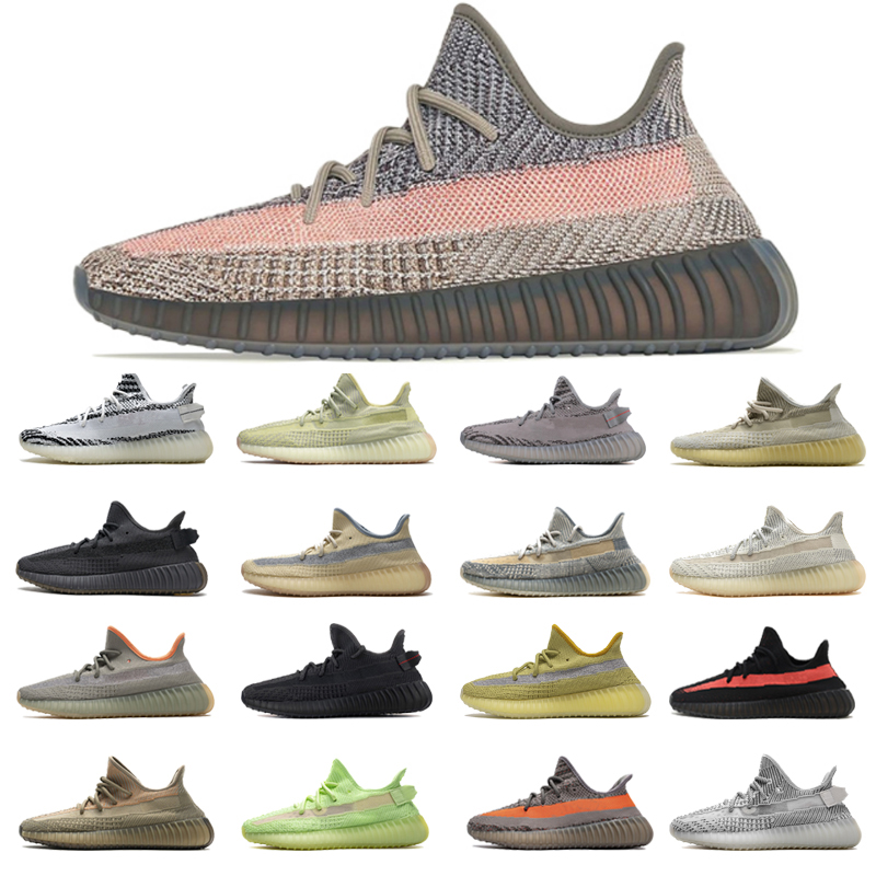 

2021 Men Running Shoes Tail Light Earth Yecheil Black Static Reflective Marsh Flax Gid Glow Clay Beluga Women Sneakers Trainers Sports, As pic