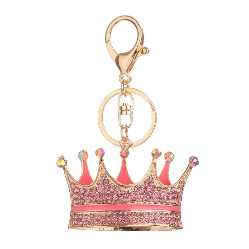 

Keychains Novelty Charm Imperial Crown Keychain Creative Handbag Key Chain Holder Women Jewelry Gift