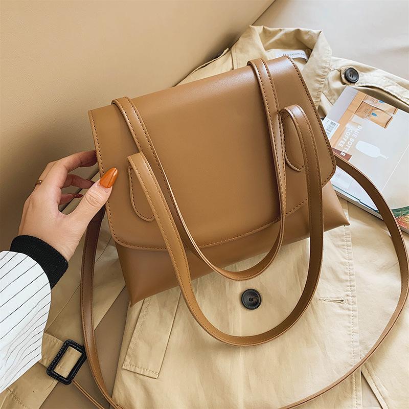 

Brand Original Design 2021 New HOT Sale Tote Bag Vintage Slung Shoulder Bag Handbag Underarm, Black