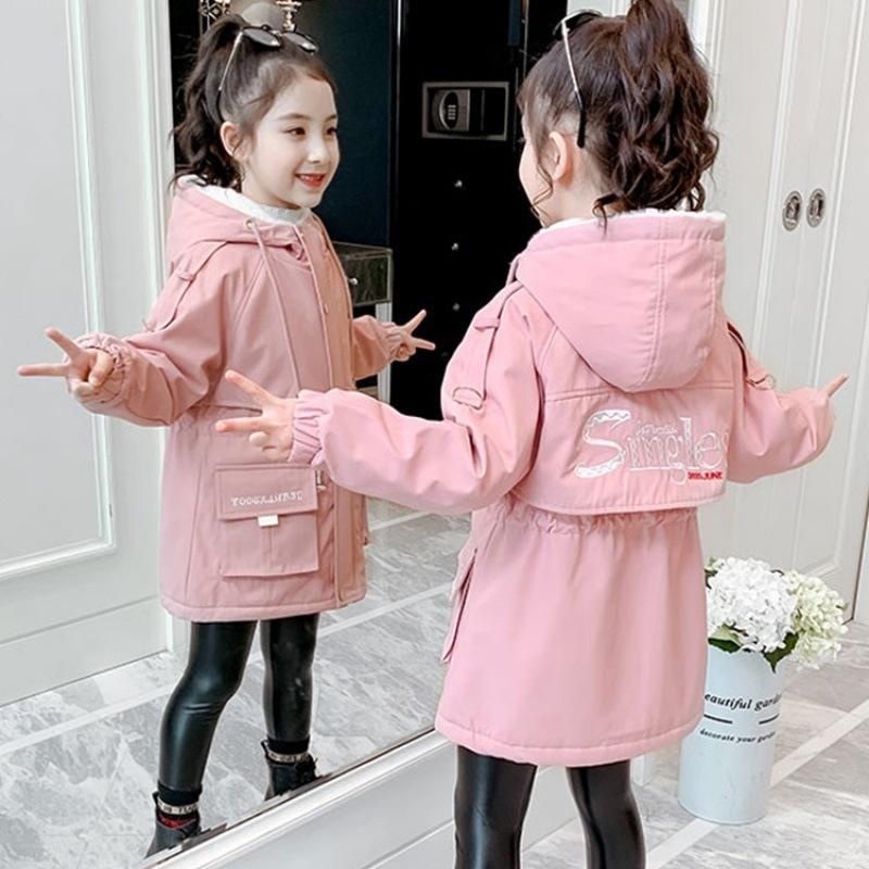 

Down Coat Winter Jacket For Girls 2022 Russian Children Snowsuit Warm Hooded Parka Kids Fur Outerwear Teenage, Blue;gray