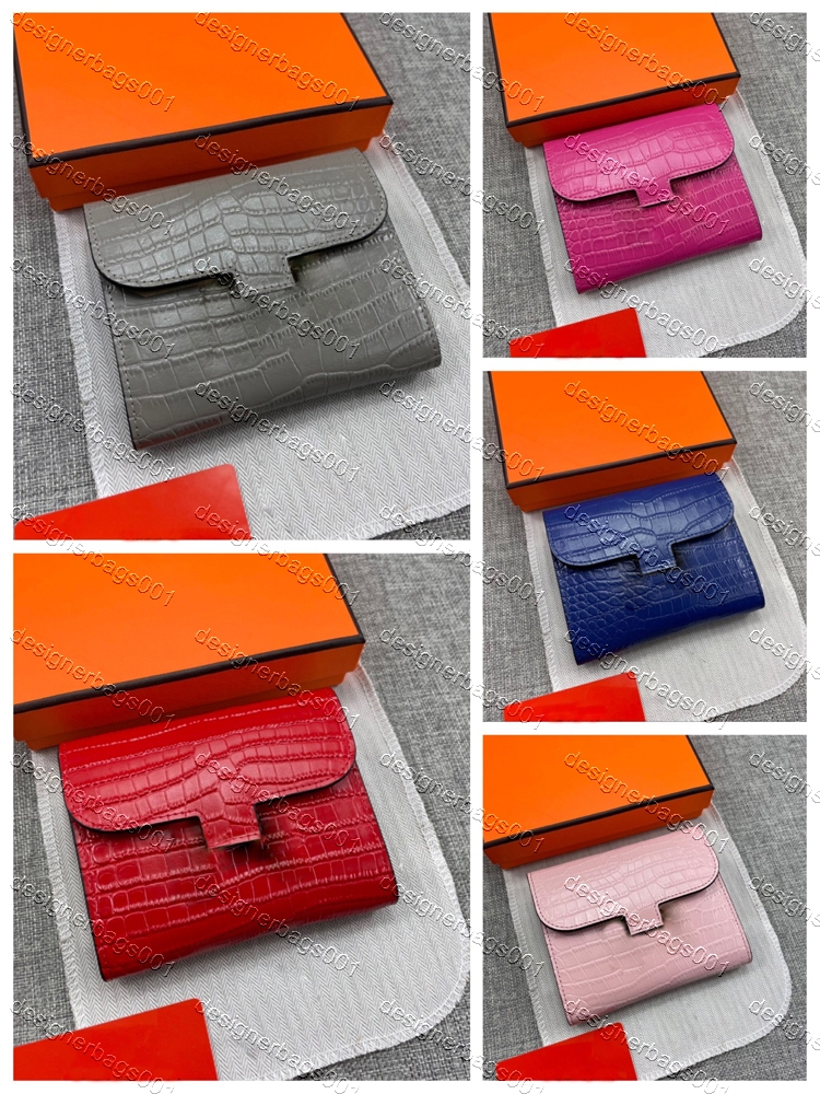 

5A Latest Short Wallet for Women Designer Purse Zipper Bag Ladies Card Holder Pocket Top Quality Coin Hold with box dust bags, Red;black