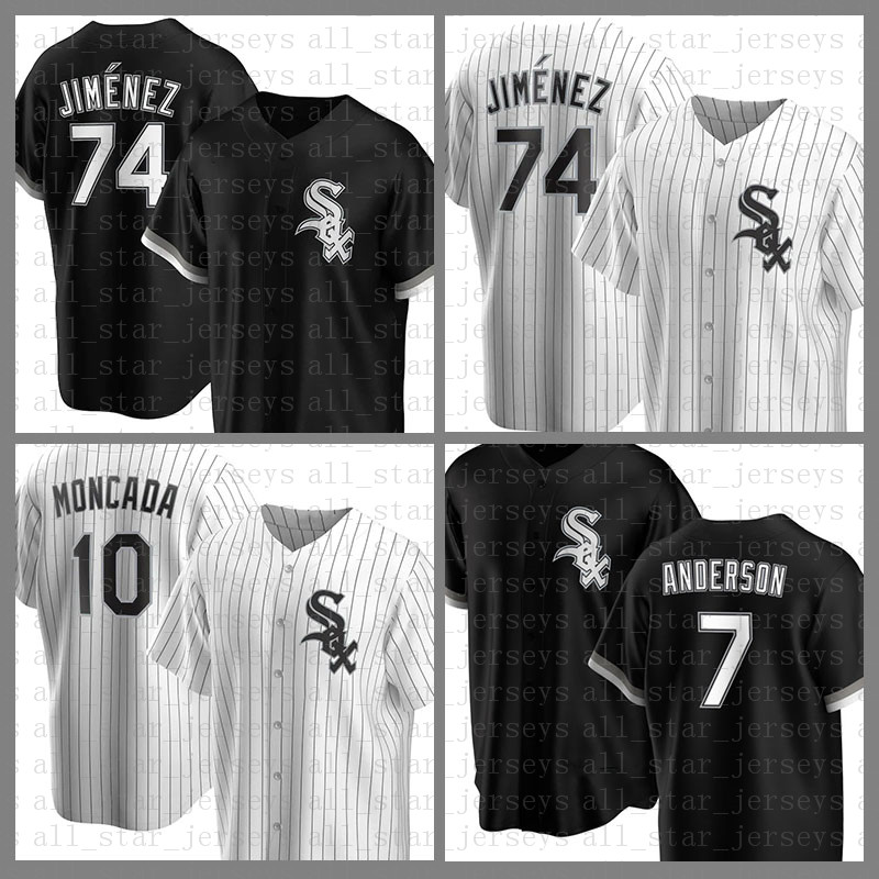 

Chicago Baseball Jersey White Sox Custom 74 Eloy Jimenez 45 Michael 7 Tim Anderson 10 Yoan Moncada 35 Frank Thomas 21 Todd Frazier, Blue;black
