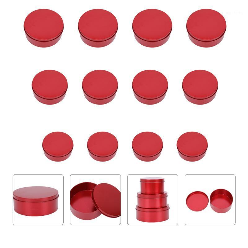 

Gift Wrap 12pcs Round Iron Candy Containers Metal Holders Delicate Storage