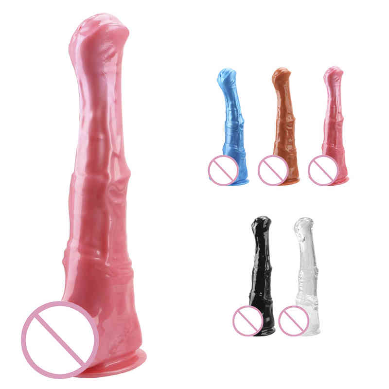 Realistic Animal Dildo With Suction Cup Huge Penis Anal Plug Female Masturbation Sex Toys for Women Adult Products-image-744984876