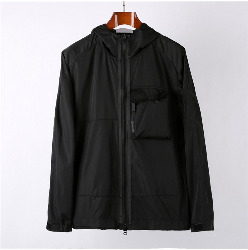 

Spring And Autumn Men's Jacket Designer Coat Outwear Windbreaker Hoodie Zipper Fashion Hooded Jackets Coats Sun-Protective Clothing Men, Black;brown