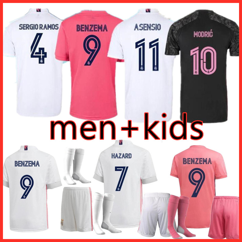 

2021 2022 Real Madrid soccer jersey BENZEMA SERGIO RAMOS home away jersey 20-21 men camiseta de futbol MODRIC third football shirt, Black;yellow