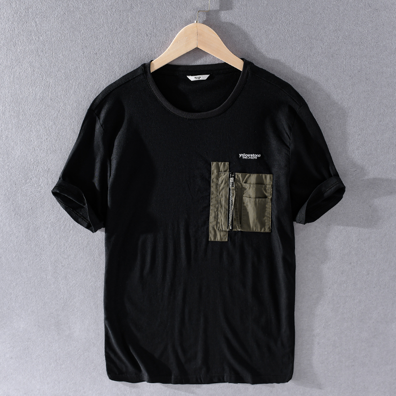 

2021 New Bordado Novo Design Manga Curta t Masculina De Linho Preto Para Homem Casual Respirvel Tshirt Dos Homens Overhemd Camisa 9tj8, White