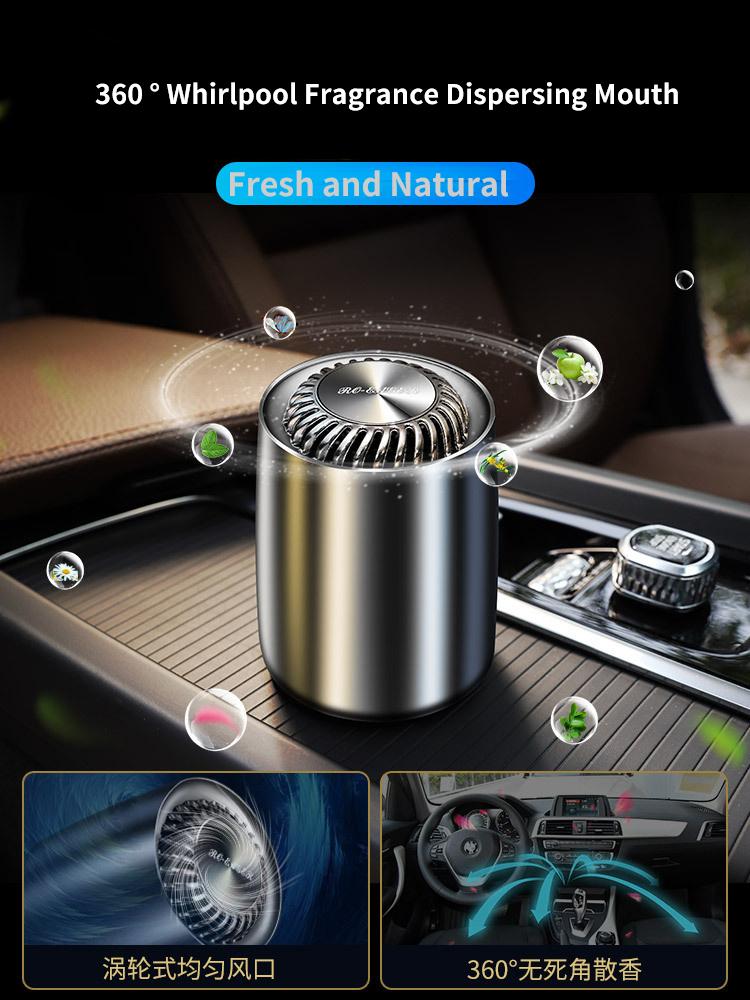 

Interior Decorations Vehicle Deodorization Assistant Metal Shell High-Grade Automobile Fragrance Ornament Paste Car Accessories