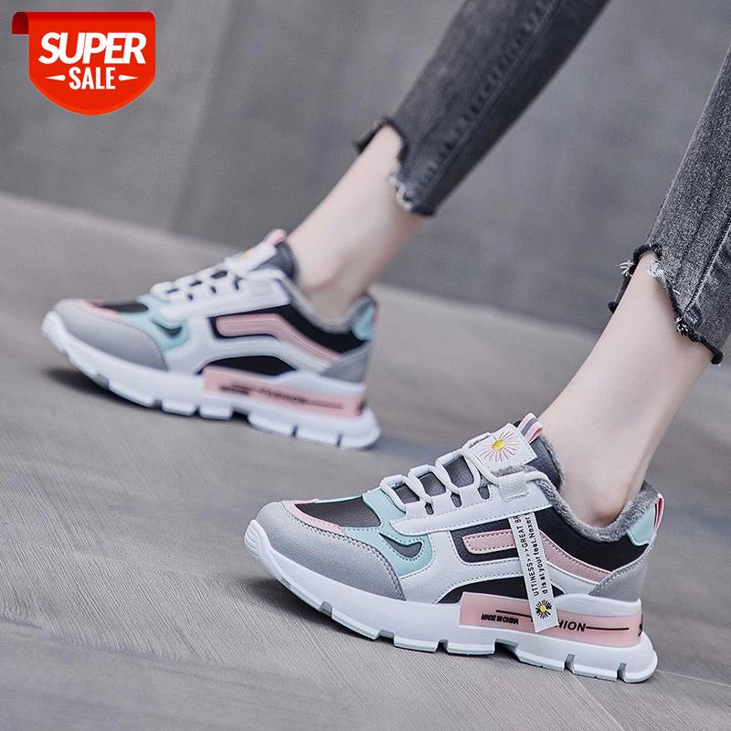 

2020 Winter New Chunky Sneakers Women Fashion Designer Old Dad Shoes Comfortable Female Vulcanize Shoes Ladies Platform Footwear #nH6M