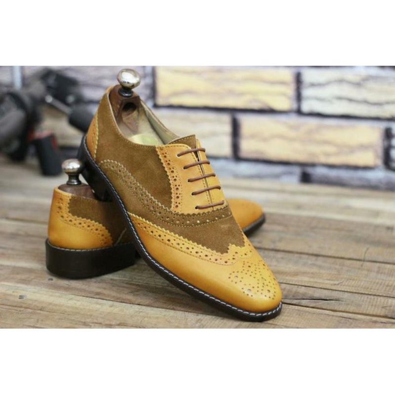 

Dress Shoes Traje De Negocios Encaje Con Bloqueo Color PU Para Hombre, Zapatos A La Moda, Nuevo Estilo, Temporada Otoño 2021, ZZ325, Yellow