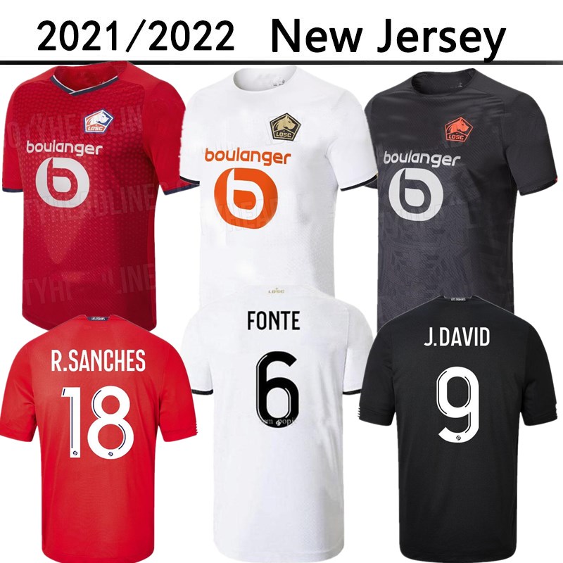 

2021 2022 LOSC Lille soccer jerseys DAVID FONTE BURAK BAMBA YAZICI football shirts 21 22 JIKONE R.SANCHES T.WEAH L.ARAUJO maillots Adult fans