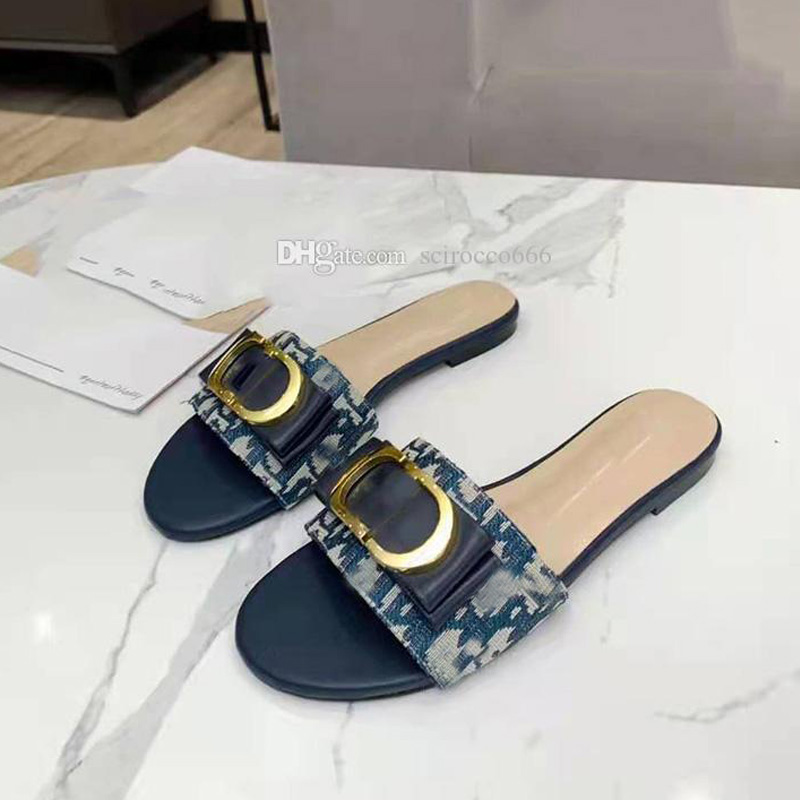 

Women Flat Slippers Beach Slide Flip Flop Canvas Mules Lady Embroidery Designer Sandals Summer Stylist Shoes Printed Letter Slipper size 35-42, Extra box
