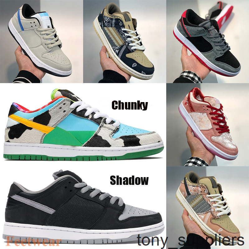 

Shadow Basketball Shoes Low chunky Men 2021 Women Classic Sneakers Travis Scotts Valentine's Day truck it pro muslin black Trainers with tag, 26.instant