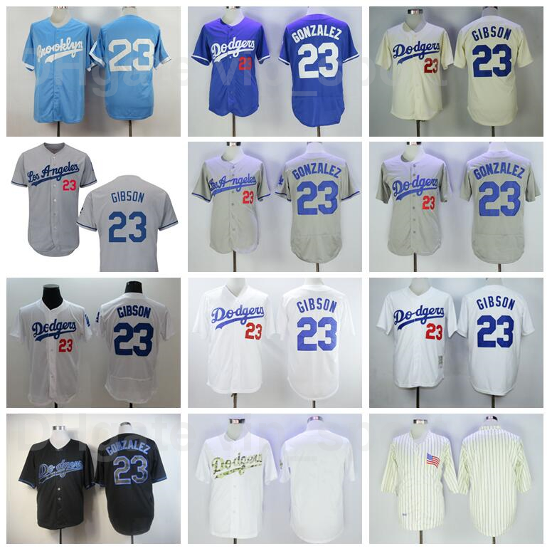 

Men 1988 Retro Baseball 23 Kirk Gibson Jersey Vintage 23 Victor Gonzalez Cooperstown Flexbase Cool Base Team Stitched Blue White Grey Beige, Blue;black