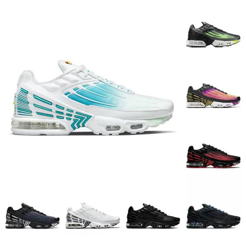 

AM Airsmaxs Tn Plus 3 Tuned III Men Sports Shoes Laser Blue White Aquamarine Obsidian Hyper Violet Deep Parachute Ghost Green Triple Black Trainer Designer Sneakers
