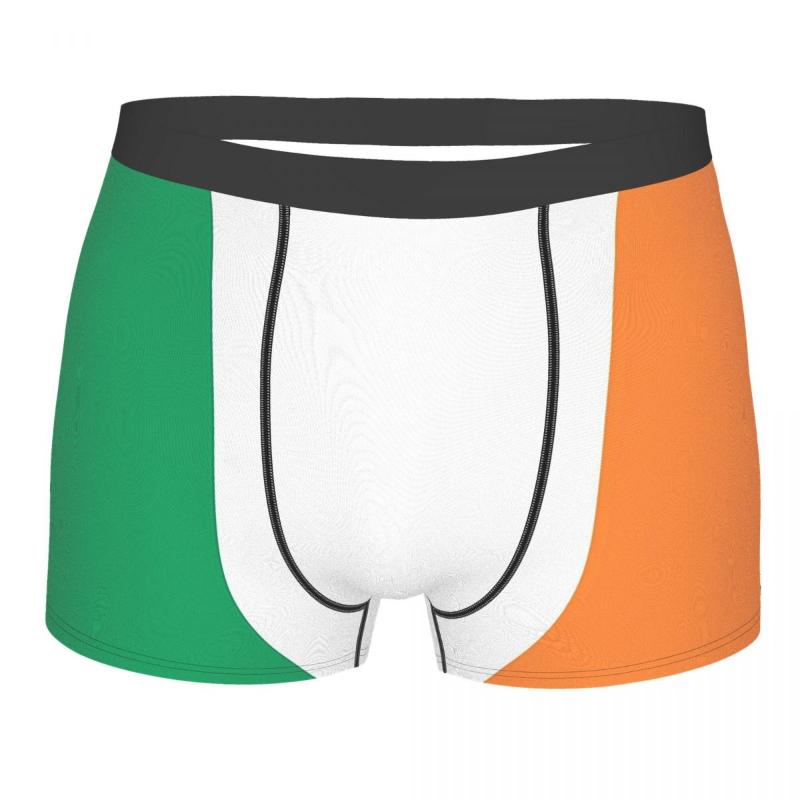 

Underpants Irish Flag Homme Panties Male Underwear Print Shorts Boxer Briefs, Black