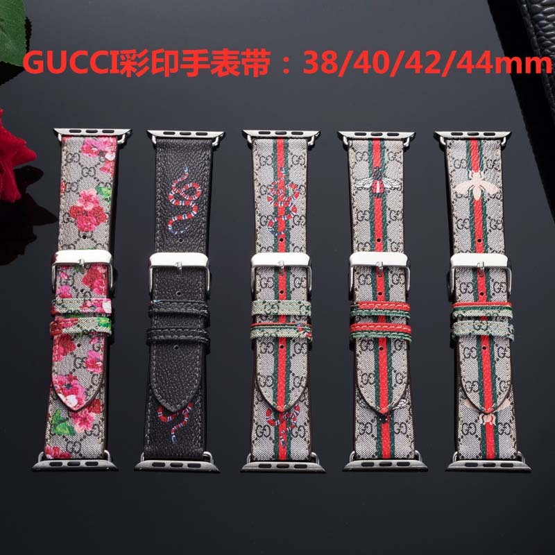 

fashion designer luxury Strap for apple 42mm 38mm 40mm 44mm iwatch 2 3 4 5 watch bands Leather Bracelet Stripes watchband VSv gdds