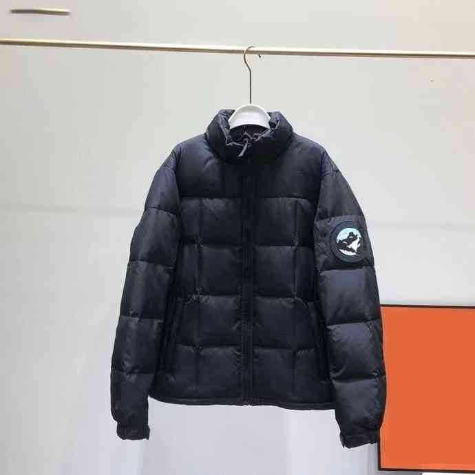

Men's Down & Parkas Mens Women Causal Coat Embroidery Thicken Couple Parka Winter Hooded Hip Hop Cool Jacket Warm Feather Overcoat Outdoor down Jackets Good 1UBW, 1# shoe box