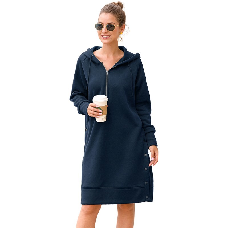 

2021 New Autumn Winter Hoodie Women Sleeve Plus Size Casual Harajuku Warm Oversize Pullovers Female Fashion Long Sweatshirts Wyqt, Black