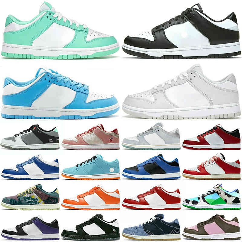 

2021 Dunk running shoes sport shoe Green SP shadow Chunky Dhunky Chicago Coast UNC Ultraboost Kentucky men women trainers dunks low tag, Box