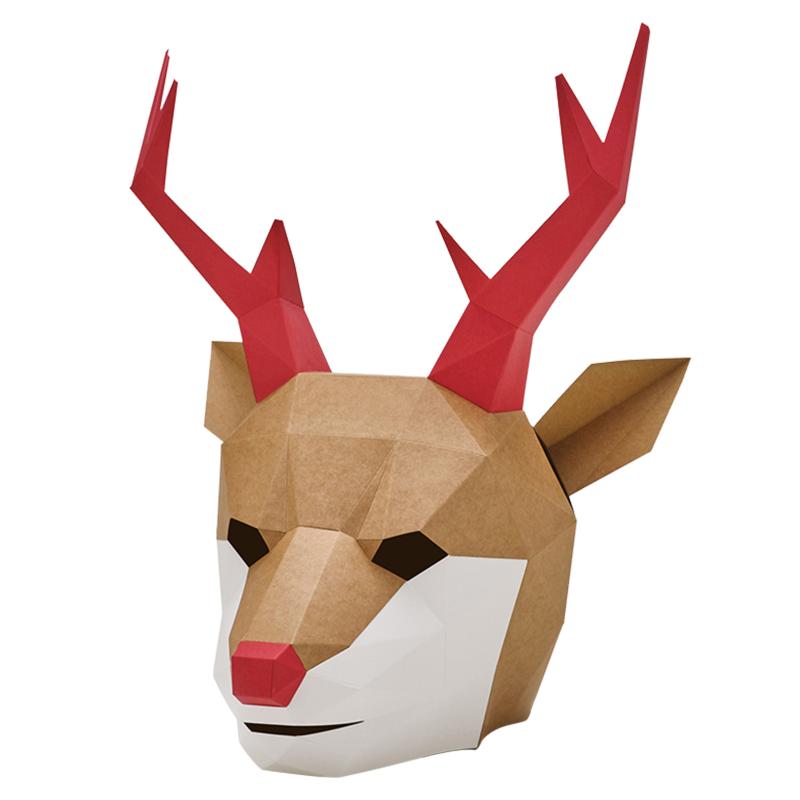 

Cat Costumes 1Pc Lovely Christmas Headgear Creative Elk Shaped Mask Party DIY Prank Prop #q8