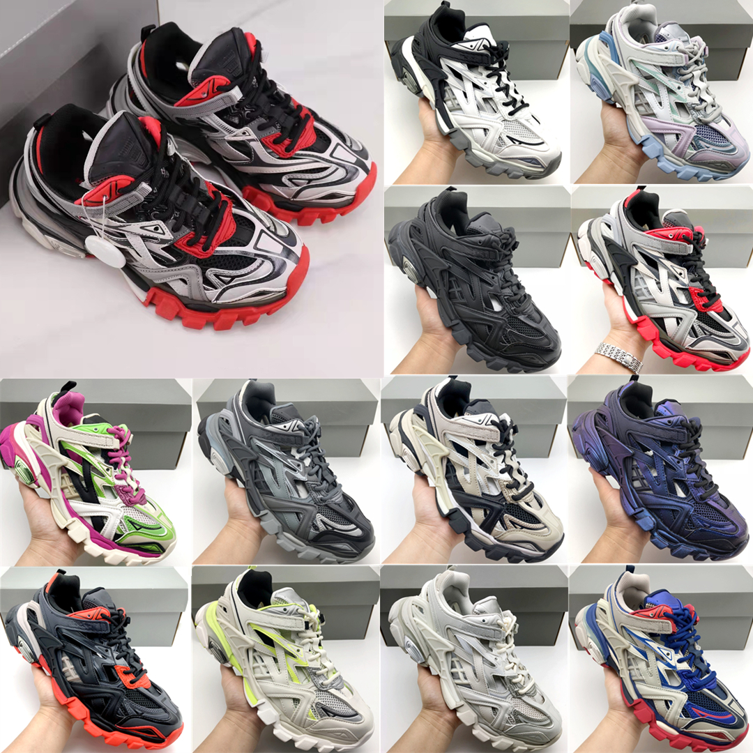 

2021 Luxury Designer Casual Shoes Top Quality Fashion Mixed Color Triple S Track 2.0 Comfortable Women Platform Sneakers Men Breathable Basketball Sports Trainers, Color1