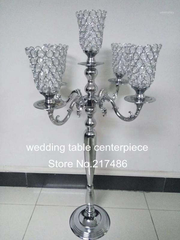 

Party Decoration Home And Garden Wedding Metal Glass Crystal Flower Stand