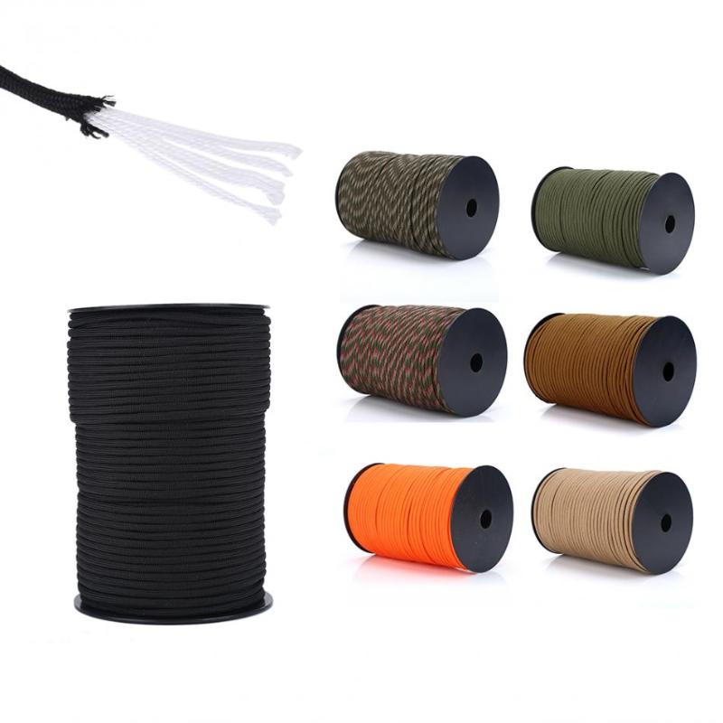 

9-Core Paracord Rope Outdoor Parachute Cord Camping Survival Tent Lanyard Strap 100M 550 Paracord Bundle Hiking Rope Roll