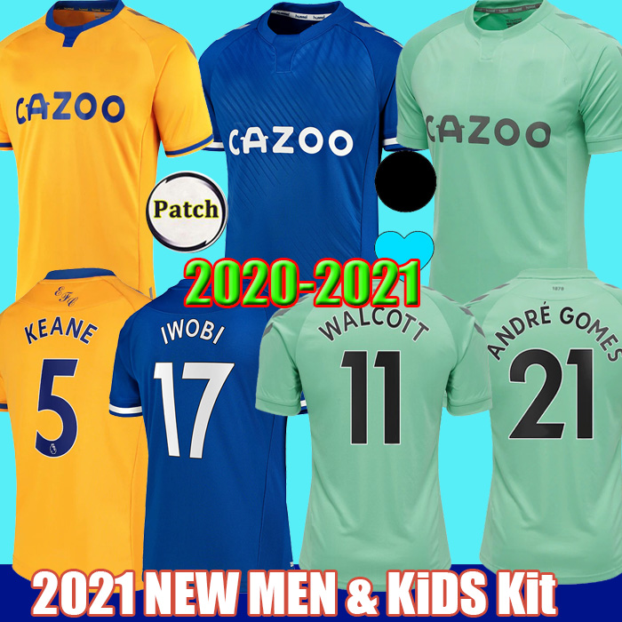

20 21 KEAN soccer jerseys Ever.ton RICHARLISON SIGURDSSON football shirts 2020 ANDRe GOMES KEANE BERNARD WALCOTT TOSUN men kids kit uniforms, Kids home