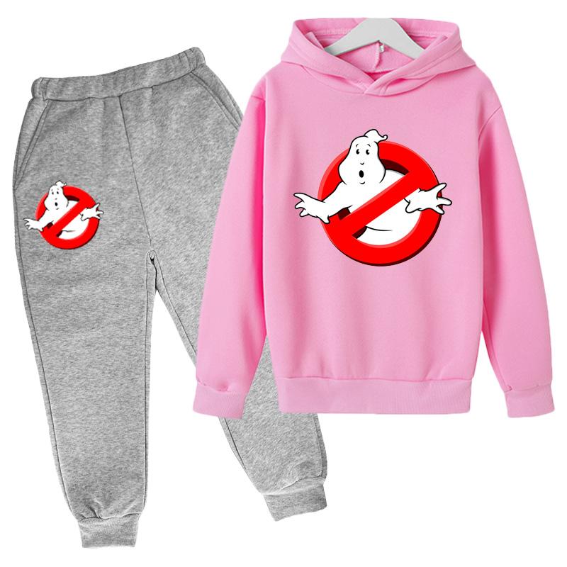 

Clothing Sets Ghostbusters Teens XXX Clothes Cartoon Print Fashion Children's Sweater Boys Hoodie Suit For 7 Years Old Girl, 22