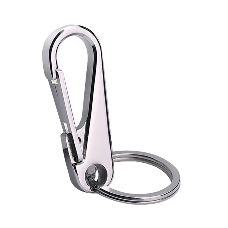 

Keychains 1pc Stainless Steel Keychain Men Key Holder Unique Ring Car Chain