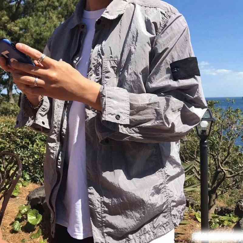 

Autumn topstoney Designer Mens Jackets Stone Spring Coat cp Fashion Hooded company Men Sports island Casual Zipper Coats Man Outerwear, L need look other product