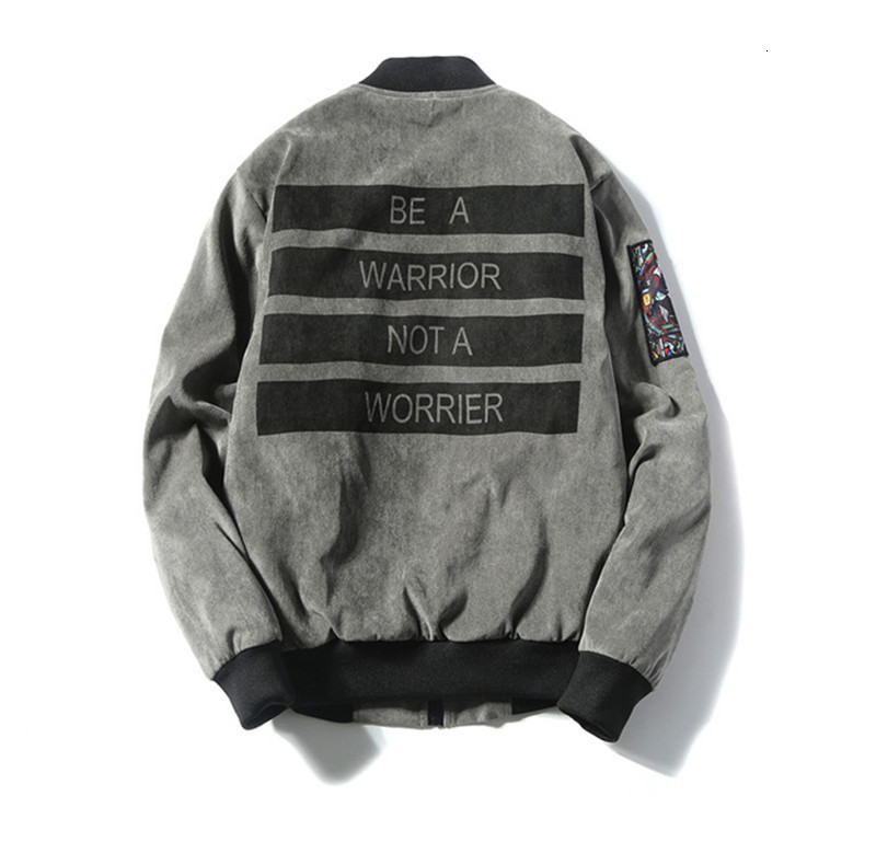 

2021 New Bomber Black Jackets Loose Men Coat Corduroy College Bombers Homme Wind Breaker Thin Spring Men's Pilot Jacket Fyy299 9emu, 563 gray