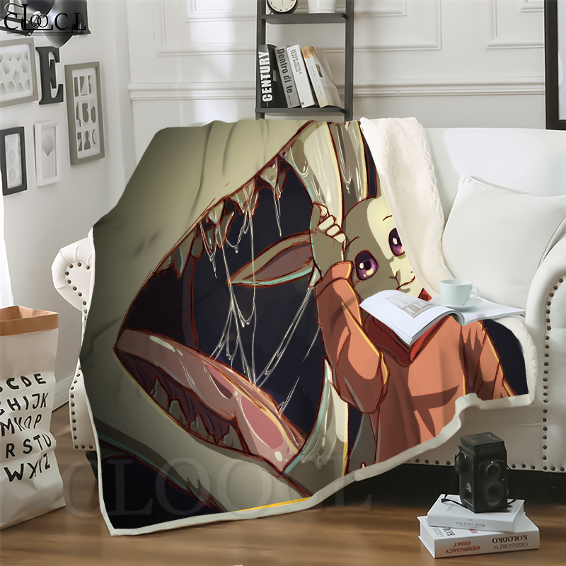 

CLOOCL New Anime BEASTARS 3D Print Hip-hop Style Air Conditioning Blanket Sofa Teens Bedding Throw Blankets Plush Quilt