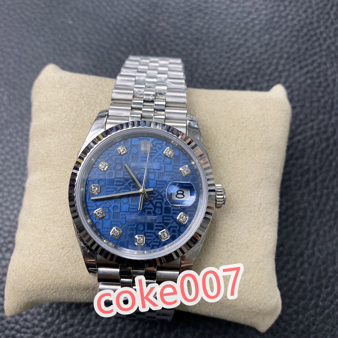 

BF Maker High Quality 41MM 126233 Steel Diamond Automatic Fashion Men's Watch Wristwatch, Blue